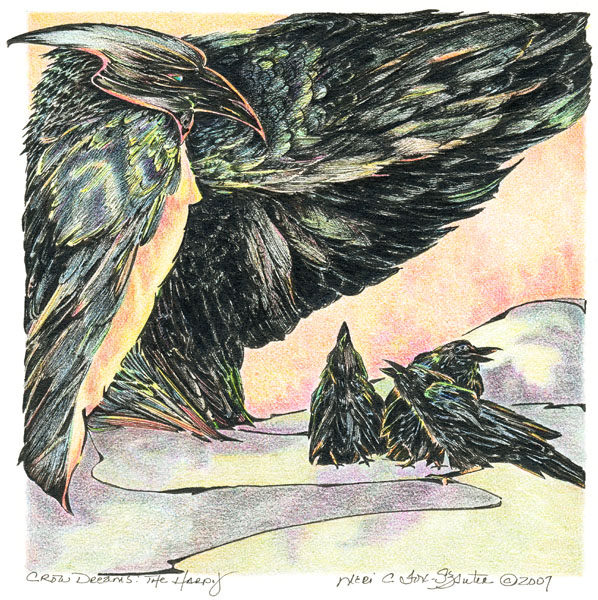 Crow Dreams - The Harpy by Meri C Fox-Szauter